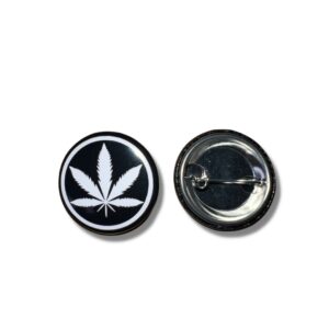 ROUND MARIJUANA BUTTON