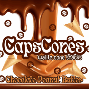 CHOCOLATE PEANUT BUTTER CAPSCONES