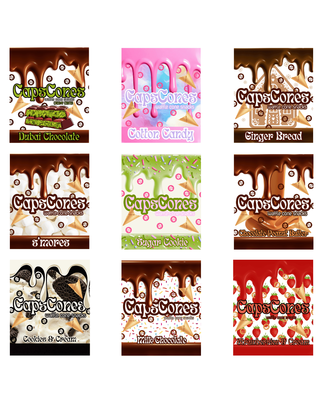 BULK CAPSCONES 9 BAGS