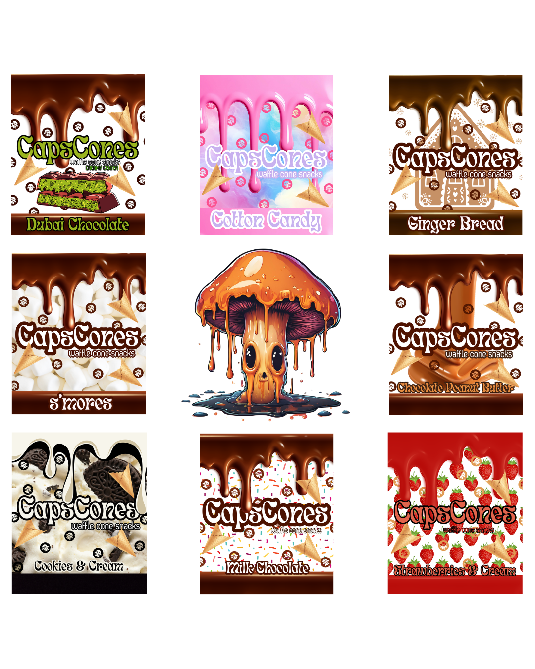 CAPSCONES BUNDLE 8 BAGS
